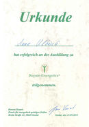 Ausbildungsurkunde zu Repair-Energetics